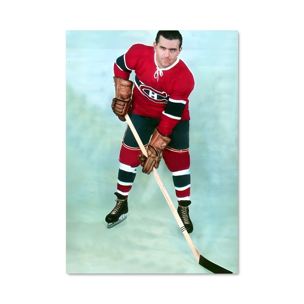 Poster Maurice le Rocket – affiche Hockey sur glace